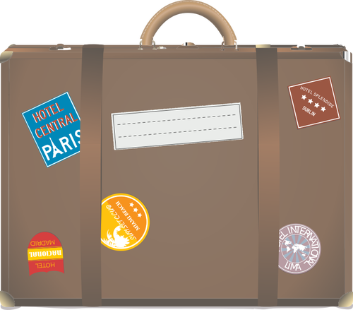 Illustration vectorielle de valise de voyage