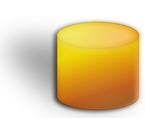 Imagem de vector laranja de banco de dados