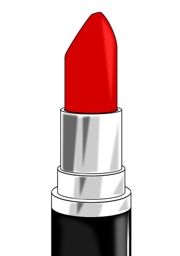 Glanzende rode lippenstift vectorillustratie