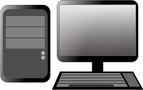 Calculator CPU ÅŸi imaginii de vector monitorului