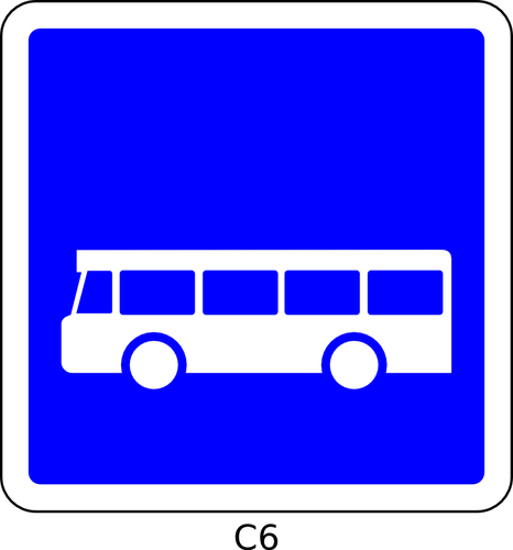 Autobus pouze dopravnÃ­ znaÄka vektorovÃ½ obrÃ¡zek