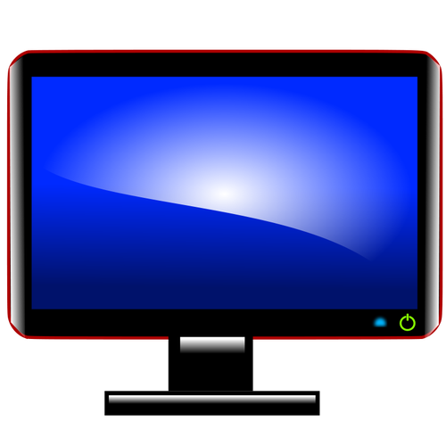 Computer monitor vector afbeelding