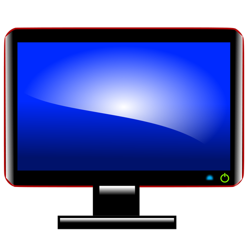 Grafika wektorowa monitora komputera