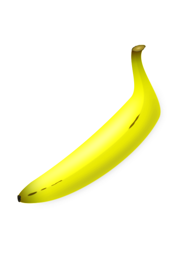 Clipart vetorial da reta em forma de banana