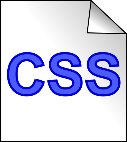 CSS plik ikony wektor clipart