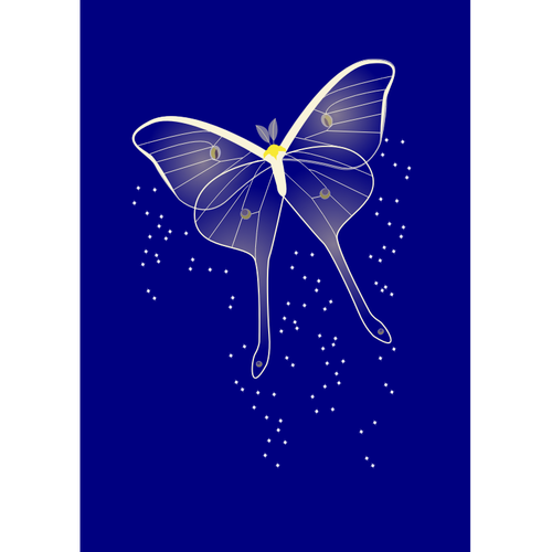 Lyse sommerfugl vektorgrafikk utklipp