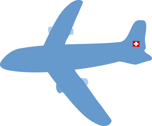 Zwitserse vliegtuig vector