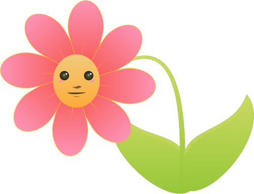 Fiore con viso