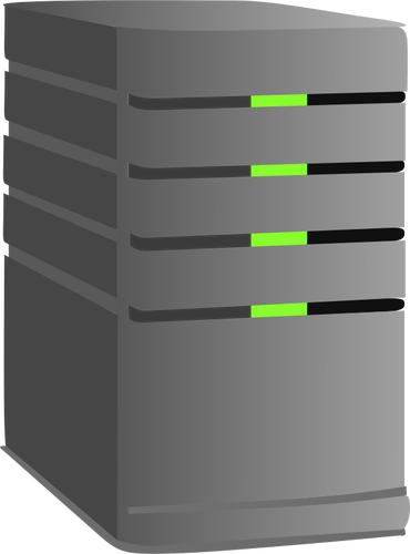 Computer server vector image