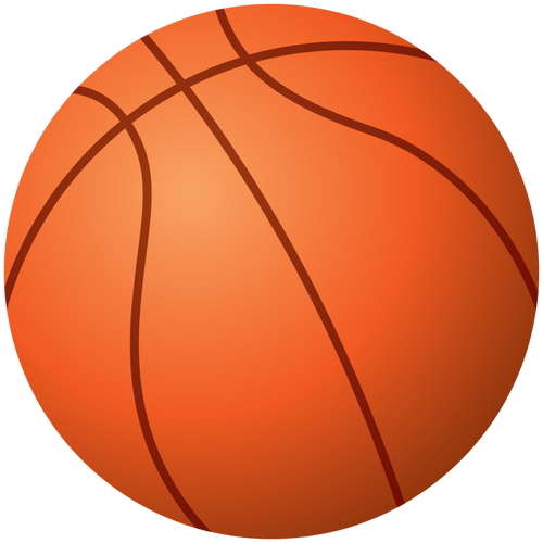 Vektortegning av en basketball ball