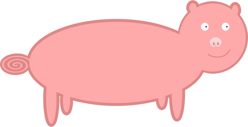 Dibujo de cerdo rosa