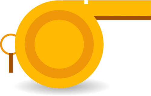 Immagine vettoriale fischietto arancione