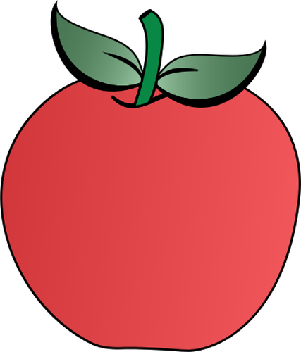 Vectorul miniaturi de douÄƒ frunze apple