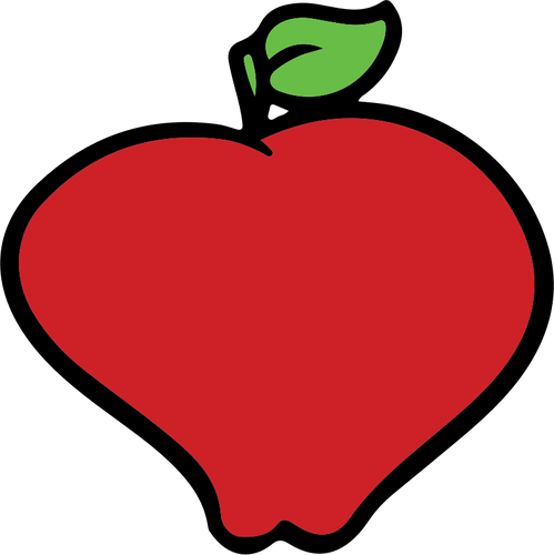 VektorovÃ© grafiky deformovanÃ½ tvar jablka