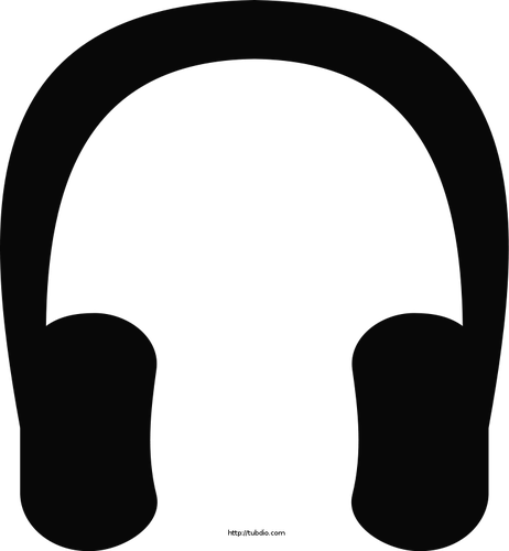 Vektorgrafikk hodetelefoner symbol