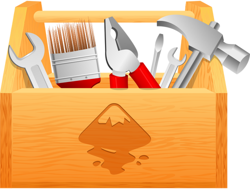 Caixa de ferramentas de madeira