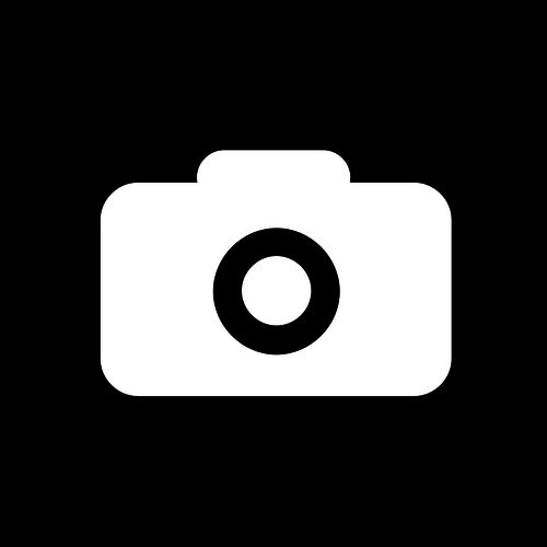 Quadratische SchwarzweiÃŸ-Kamera Symbol Vektor-ClipArt