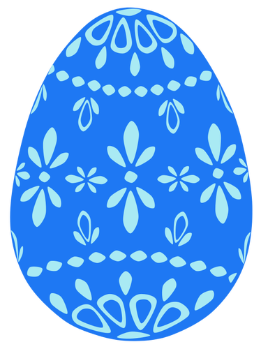 Image vectorielle de dentelle bleue oeuf de PÃ¢ques