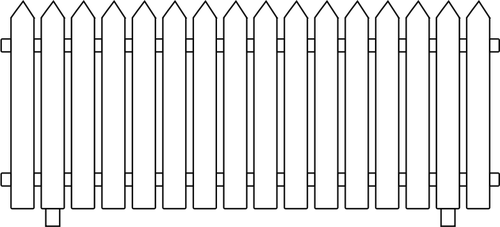 Gambar vektor garis tipis pagar