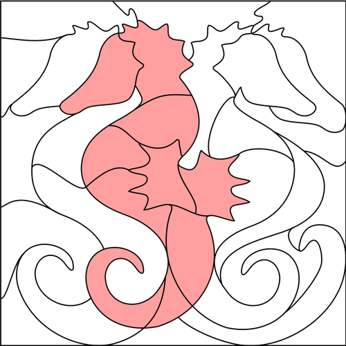 FÃ¤rgade seahorse