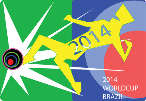 VM 2014 affisch vektorbild
