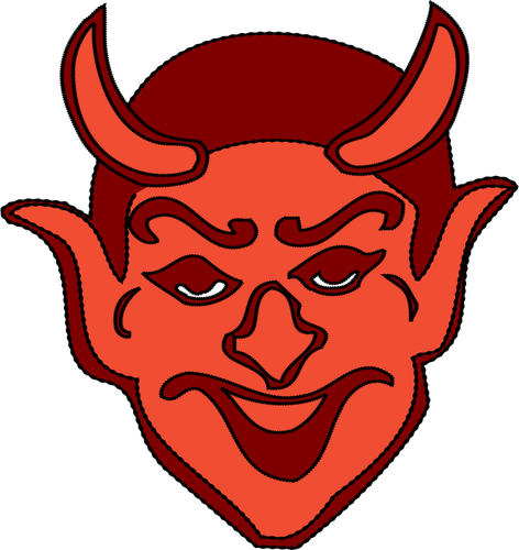 Diavolul roÅŸu cap vector miniaturi