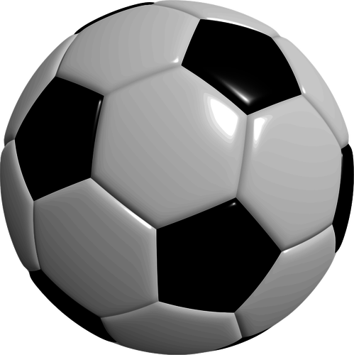 Immagine vettoriale di fotorealistico calcio palla