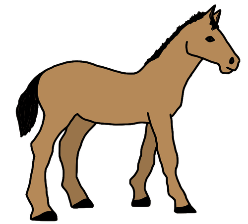 Pony illustratie