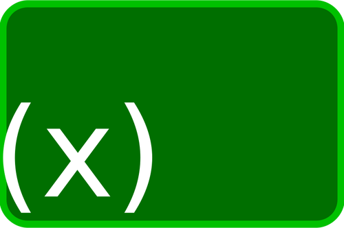 Arte verde funciÃ³n icono vector clip