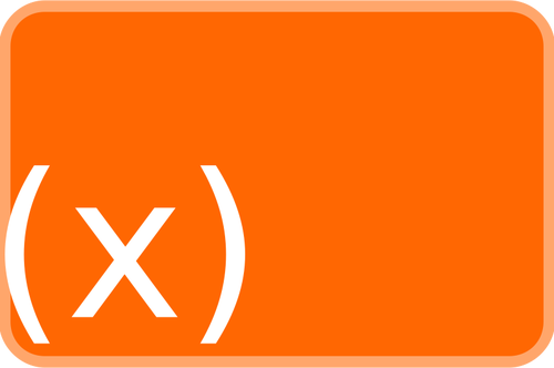 Naranja funciÃ³n icono vector de la imagen