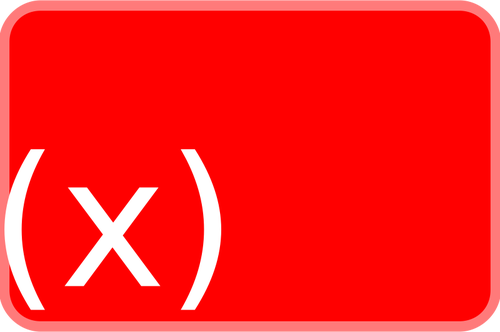Red, funksjon ikonet vector illustrasjon