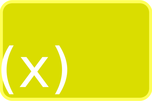 Dibujo vectorial de icono de funciÃ³n amarilla