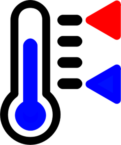 Farbe-Thermometer-Symbol-Vektor-Grafiken