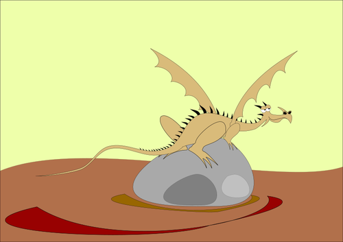 Tegneserie dragon vektor image