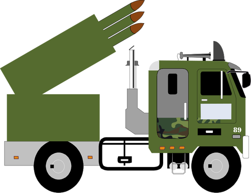 Transporteur de missiles militaires