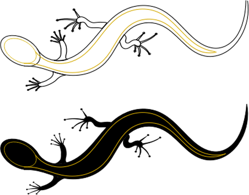 Grafis vektor kadal