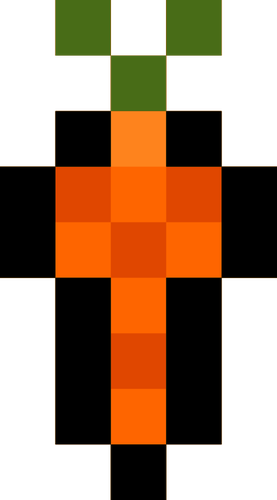 Pixel gulrot