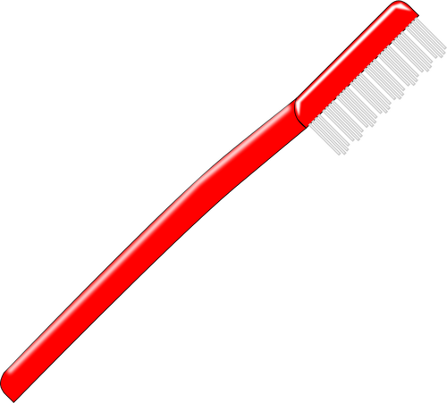 Imagem vetorial de escova bÃ¡sica vermelha