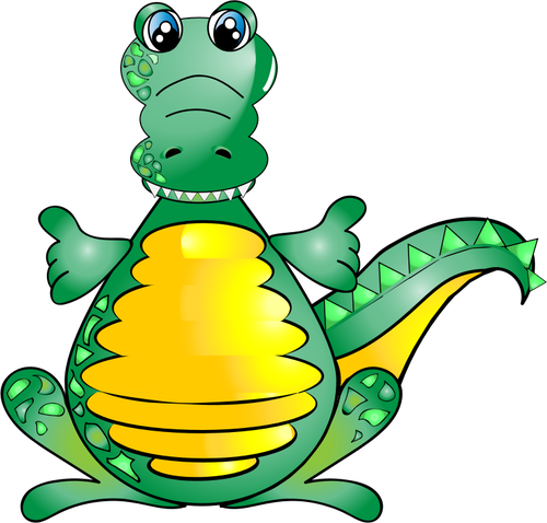 Tegneserie bilde av en krokodille