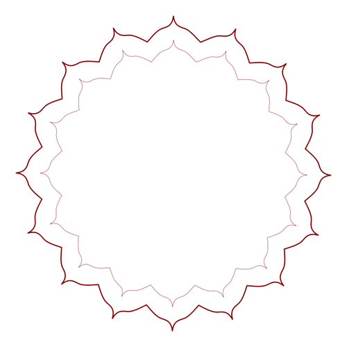 Floral frame in vector-formaat