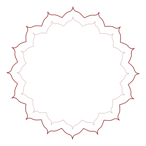 Floral frame in vector-formaat