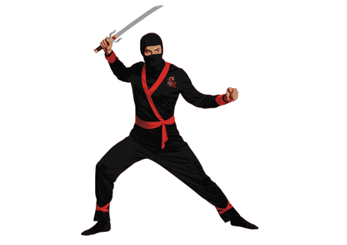 Ninja agen dengan pedang