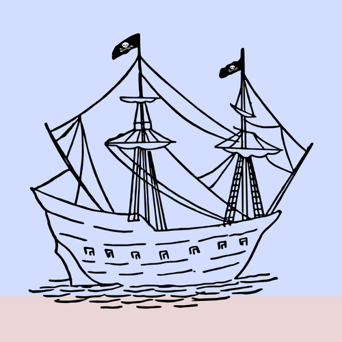Barca a vela del pirata