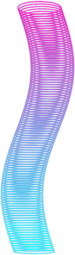 Colorful spiral tube