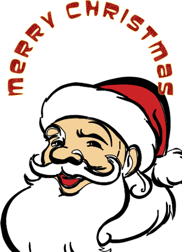 Smiling Santa vector image