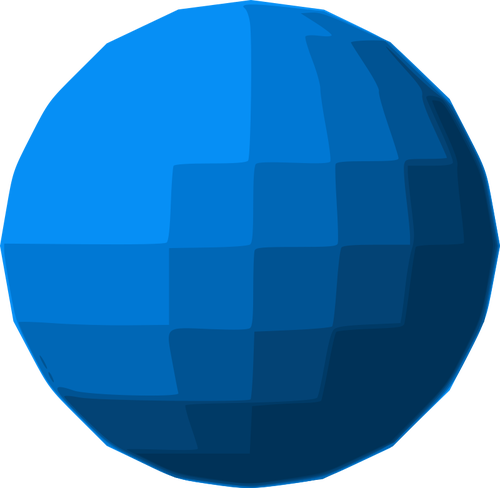 Bola de discoteca de esfera azul