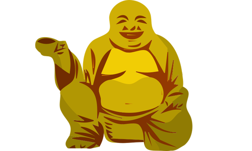 Buddha dengan cangkir
