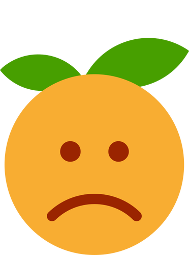 Traurig orange