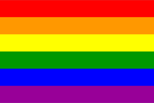 Rainbow flagga Ã¶vertoningen