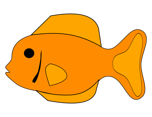 Gambar vektor ikan jeruk